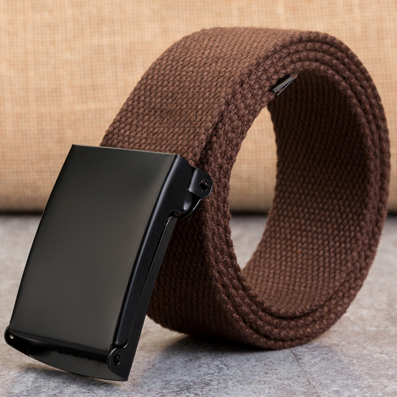 Snap-Clasp Candy-Colored Canvas Belt for Men - Neon North Clothing