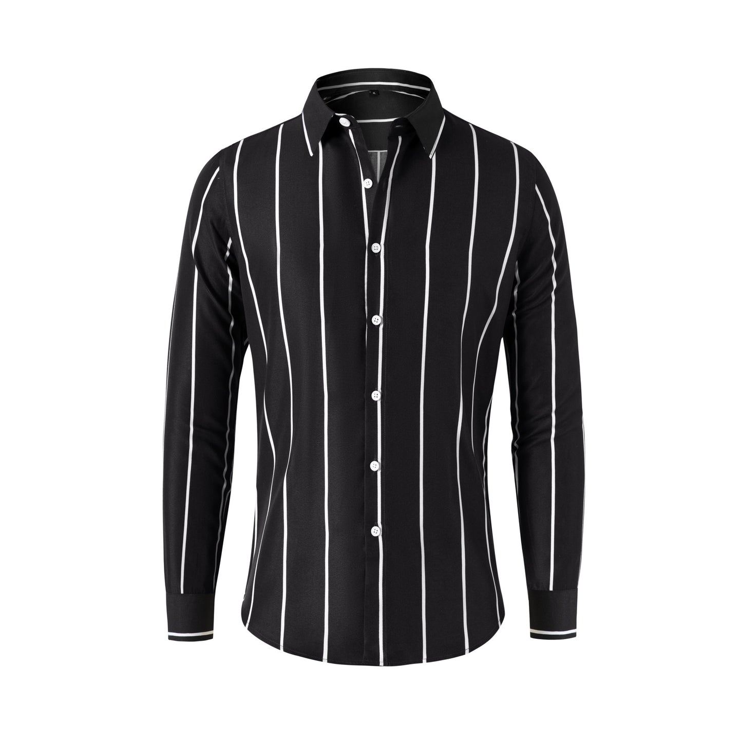 New Striped Long Sleeve Shirt for Men - Slim Fit
