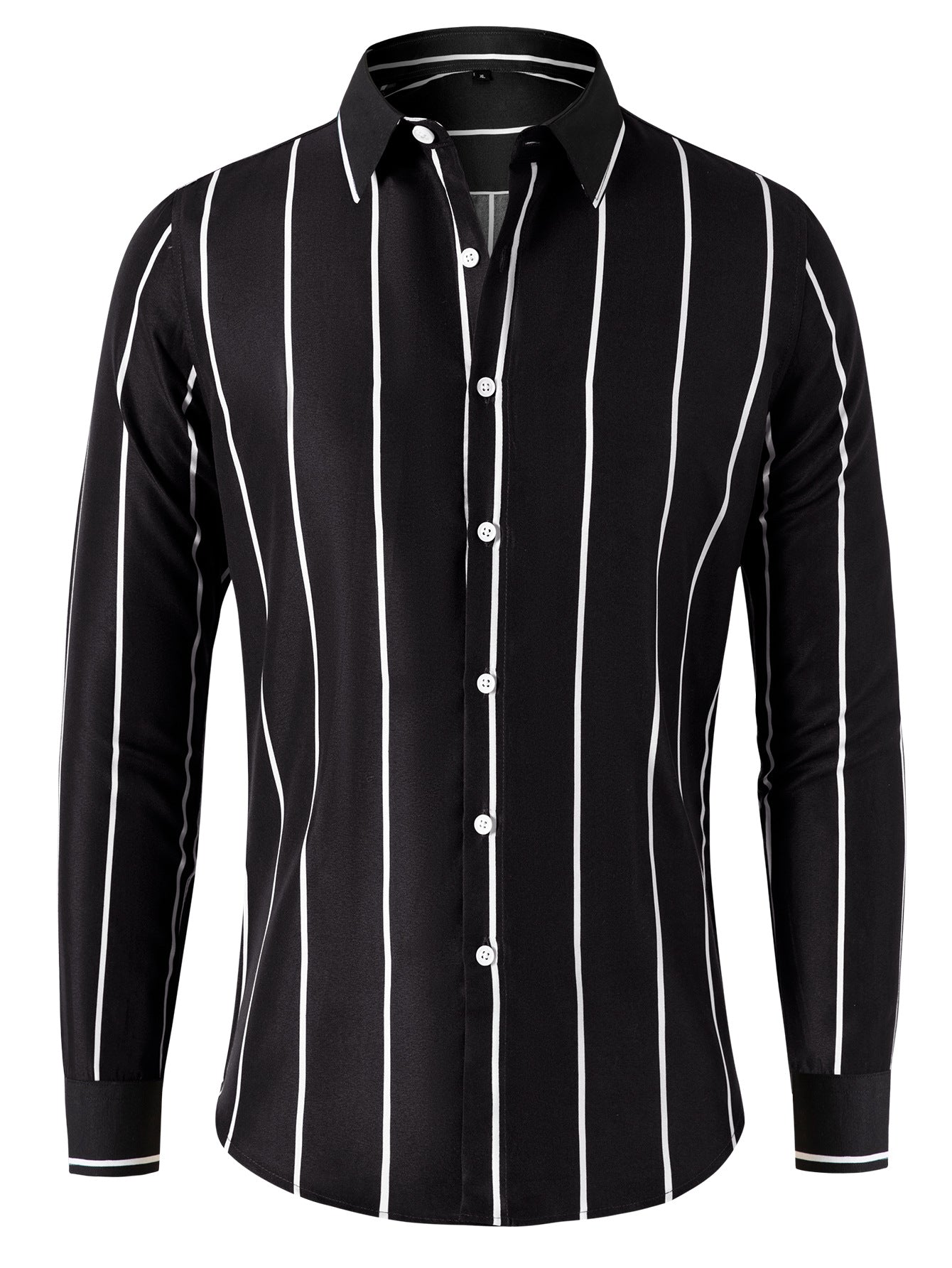 New Striped Long Sleeve Shirt for Men - Slim Fit