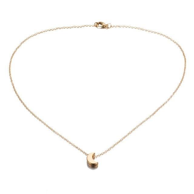 Cute Small Moon Pendant Necklace - Neon North Clothing