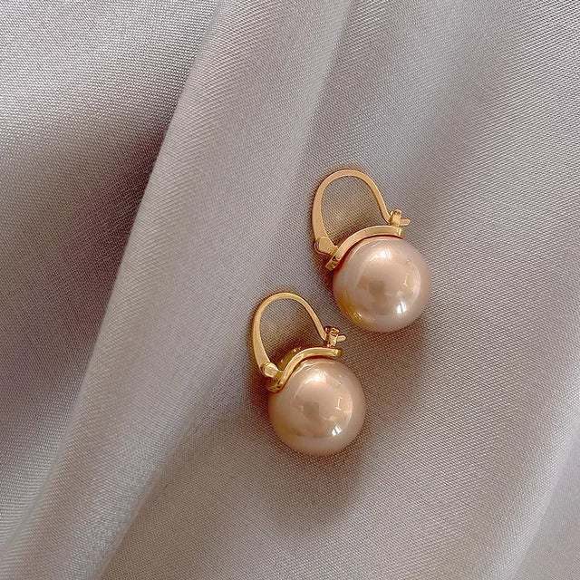 Classic Elegant Imitation Pearl Drop Earrings - Neon North Clothing