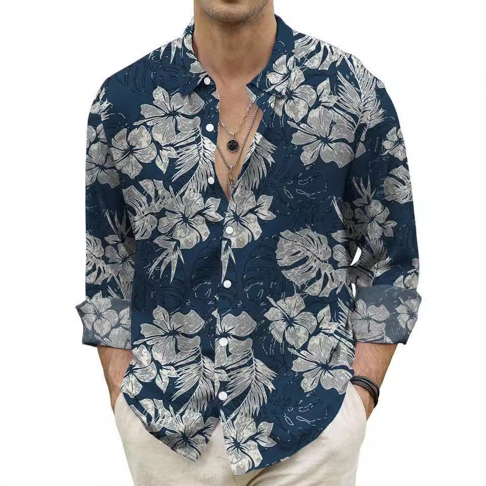 Mens Floral Print Shirt - Slim Fit Design