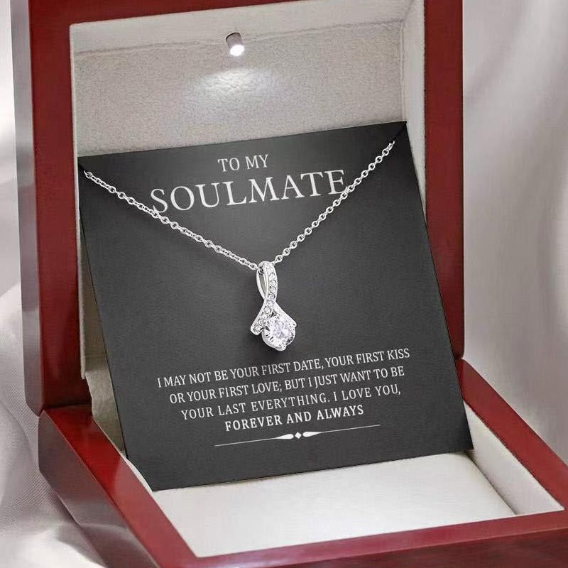 Soulmate Design Touching Herringbone Pendant - Neon North Clothing
