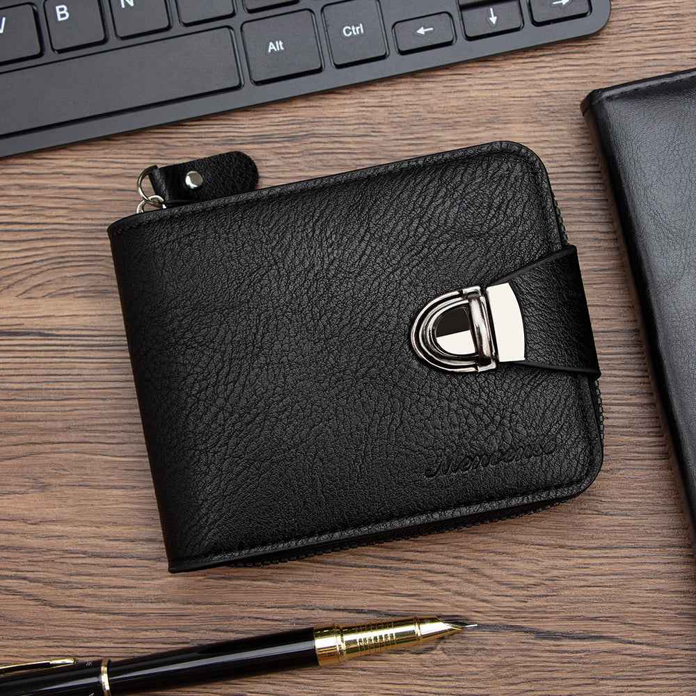 Multifunctional Coin Purse with Multiple Card Slots and Zipper Handheld Design