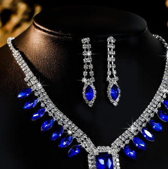Banquet Dress Jewelry Set - Stylish Elegant Necklace and Earrings Set