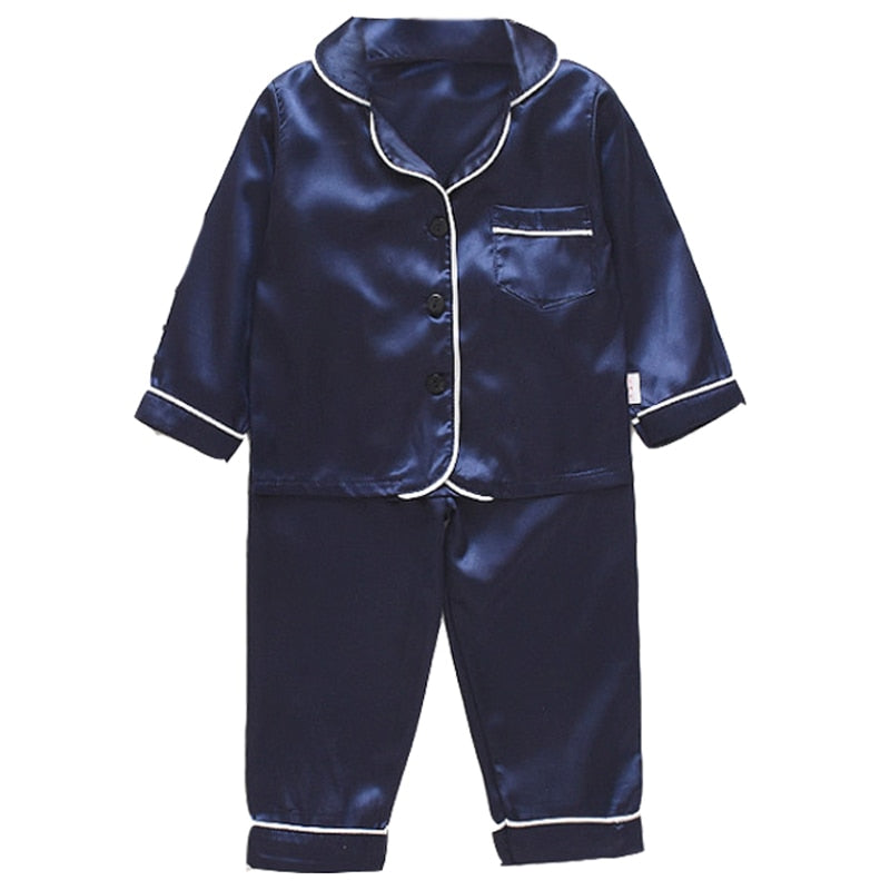 9M - 4 Years Silk Satin Tops and Pants Set for Kids - Neon North Clothing