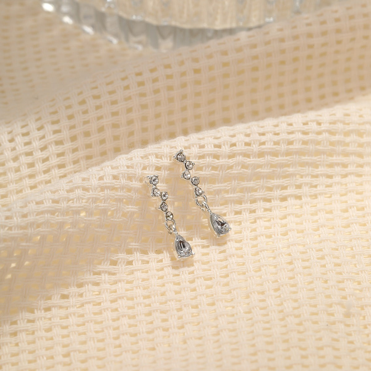 Diamond Water Drop Zircon Earrings - Neon North Clothing