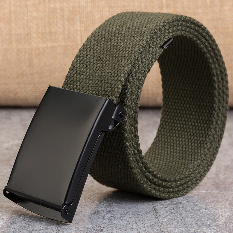 Snap-Clasp Candy-Colored Canvas Belt for Men - Neon North Clothing