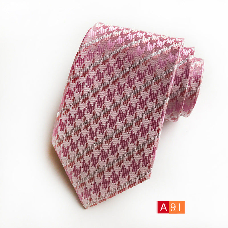 Men's Jacquard Formal Tie - Casual Polyester Jacquard Wear - Neon North Clothing