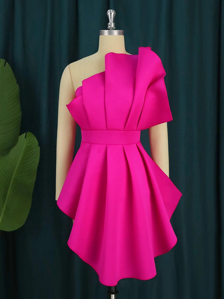 Ruffle Slim Ladies Blouse for Irregular Stylish Night Out - Neon North Clothing
