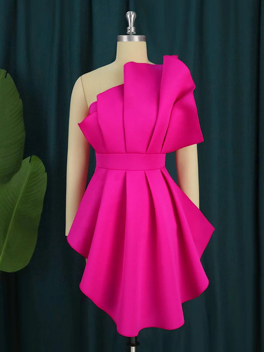 Ruffle Slim Ladies Blouse for Irregular Stylish Night Out - Neon North Clothing