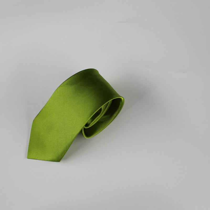 8cm Solid Color Tie in Monochrome Style - Neon North Clothing