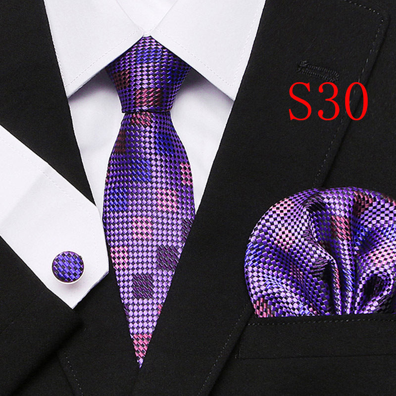 Paisley Tie Three-Piece Set for European and American Style - Neon North Clothing