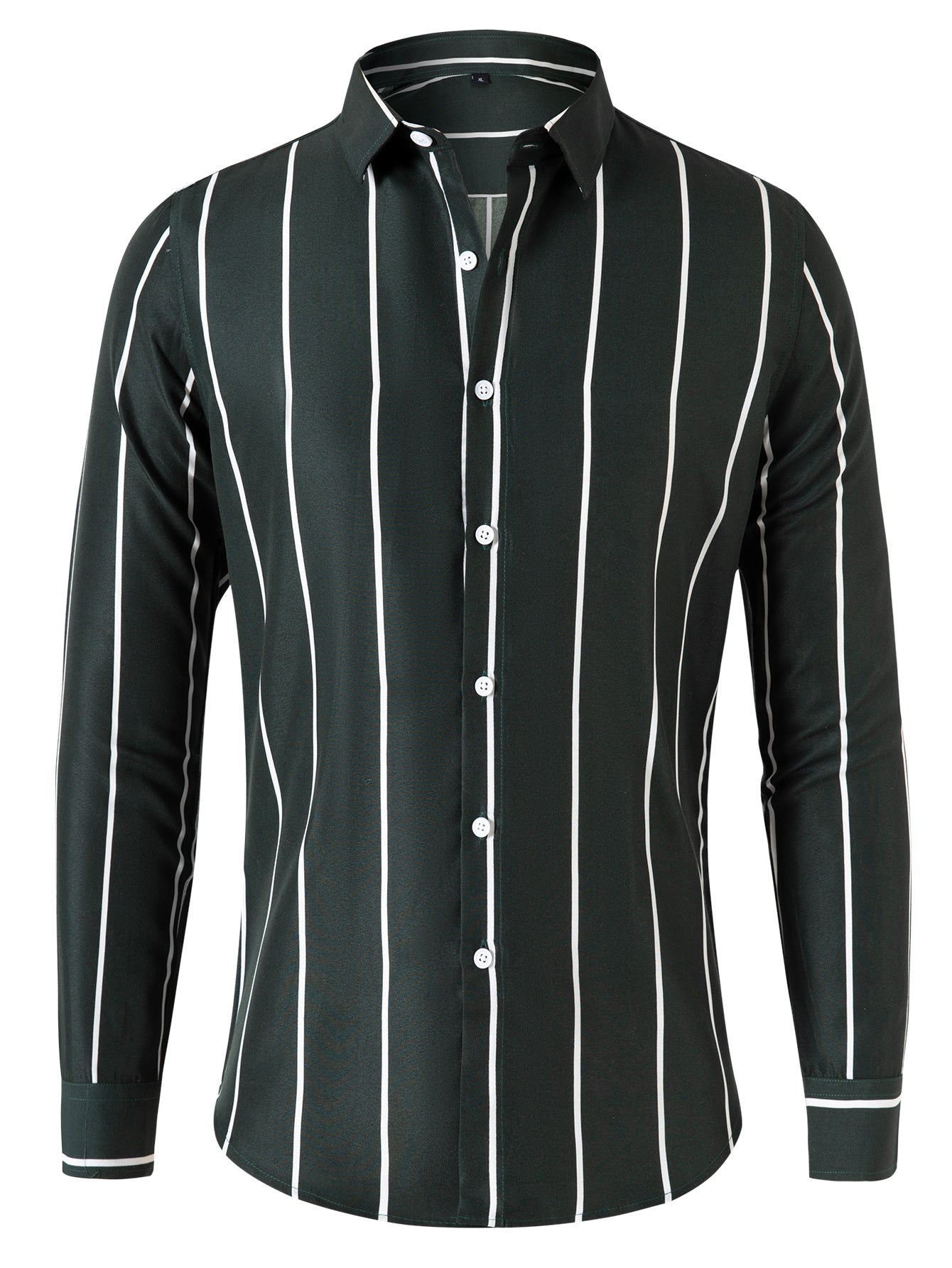 New Striped Long Sleeve Shirt for Men - Slim Fit