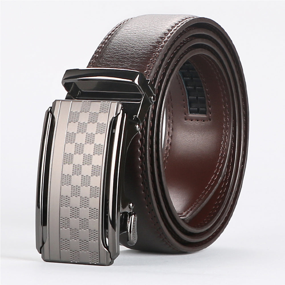 Men Belt Leather Belt For Men With Anti-Scratch Buckle Control Design For Formal Work Or Casual - Neon North Clothing