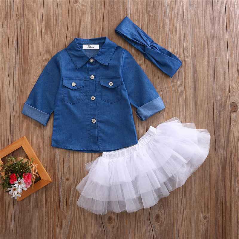Dreamy Tulle 3-Piece Tutu Skirt Set for Girls