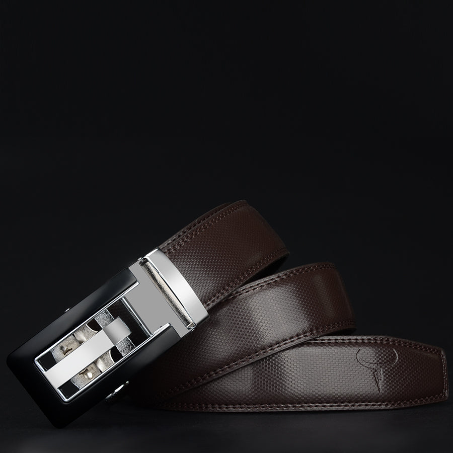 Men's Genuine Leather Business Belt - Stylish and Durable Accessory