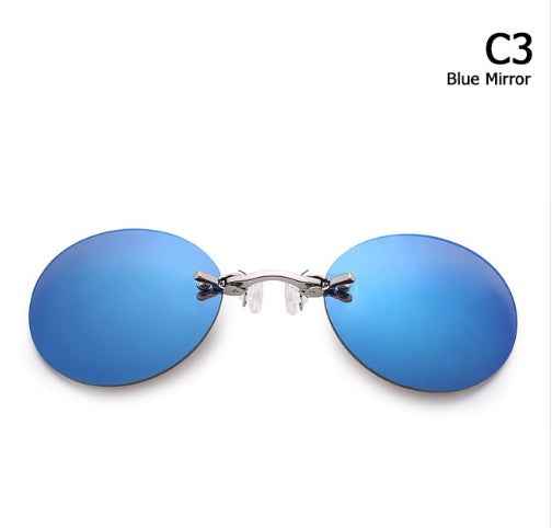 Pinnacle Retro Metal Sunglasses for Men and Women - Stylish Hacking Mini Glasses