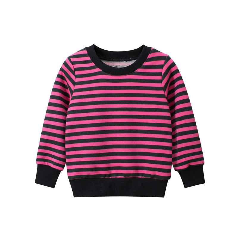 Cozy Baby Pullover & Toddler Sweater with Stripes