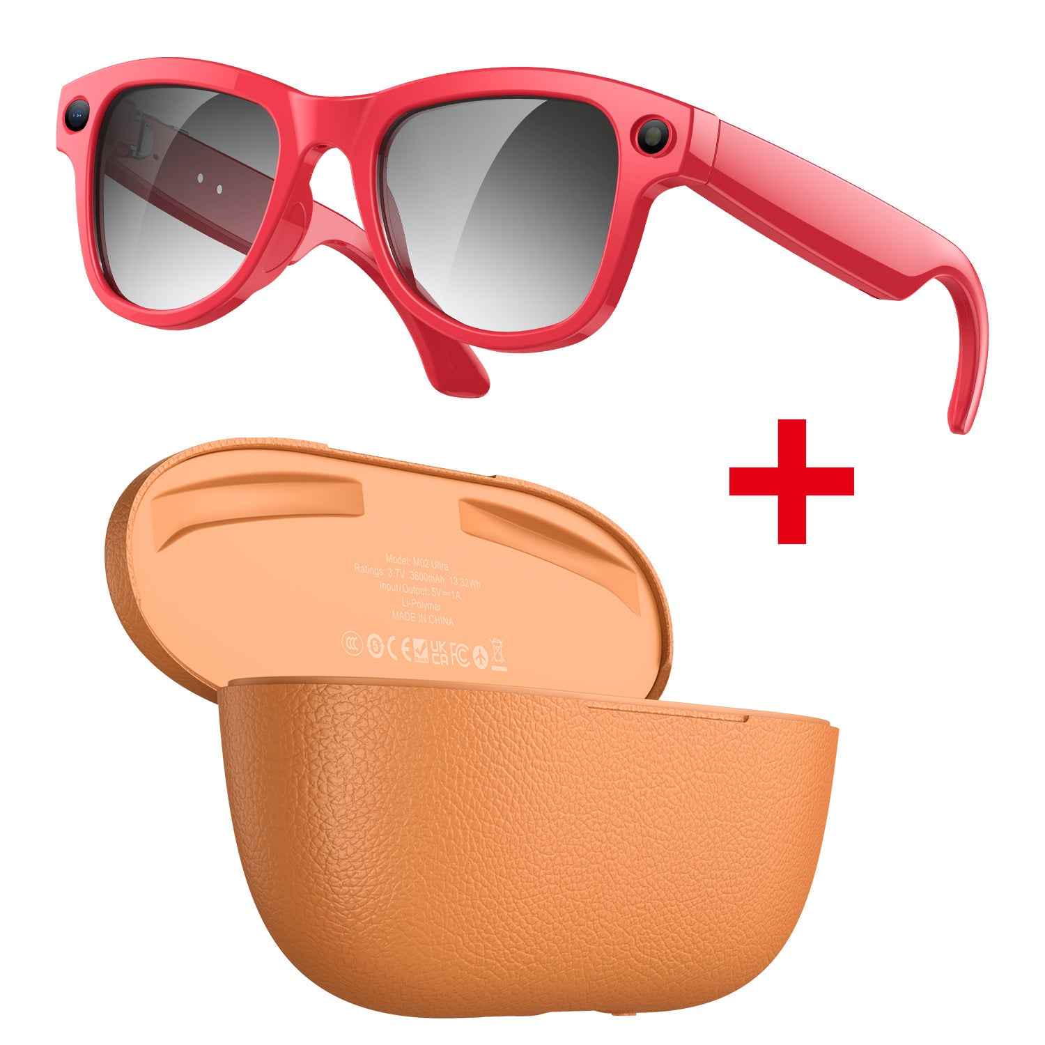 AI Image Recognition Glasses with 8-Megapixel Resolution and Wi-Fi Transmission