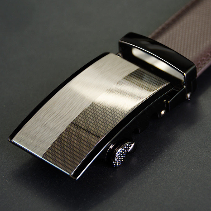 Men's Cowhide Belt - Two-Layer Durable Leather Design