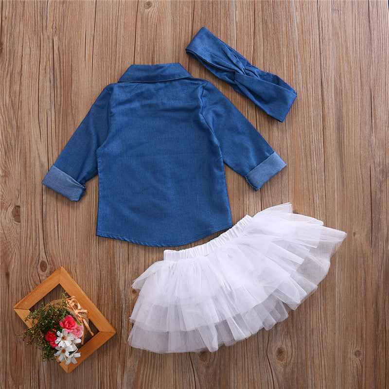 Dreamy Tulle 3-Piece Tutu Skirt Set for Girls