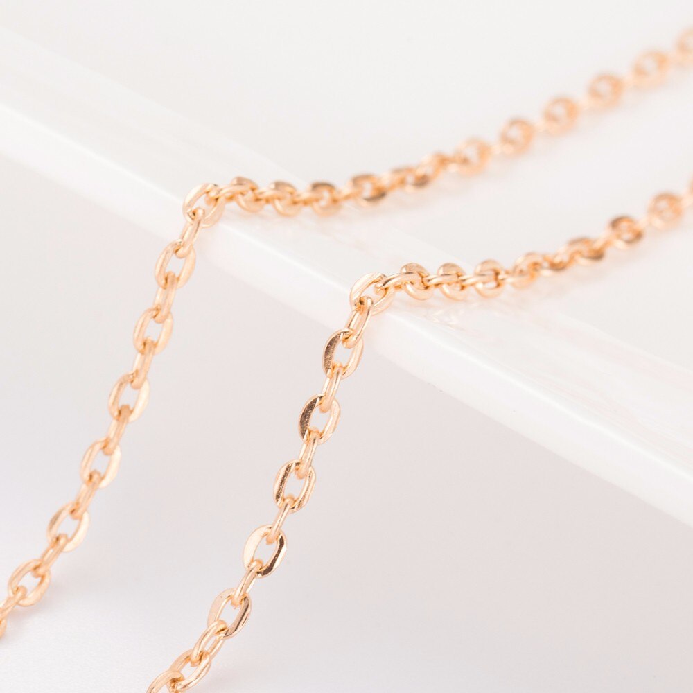 Gold Silver Metal Chain with Long Strip Pendant Necklace - Neon North Clothing