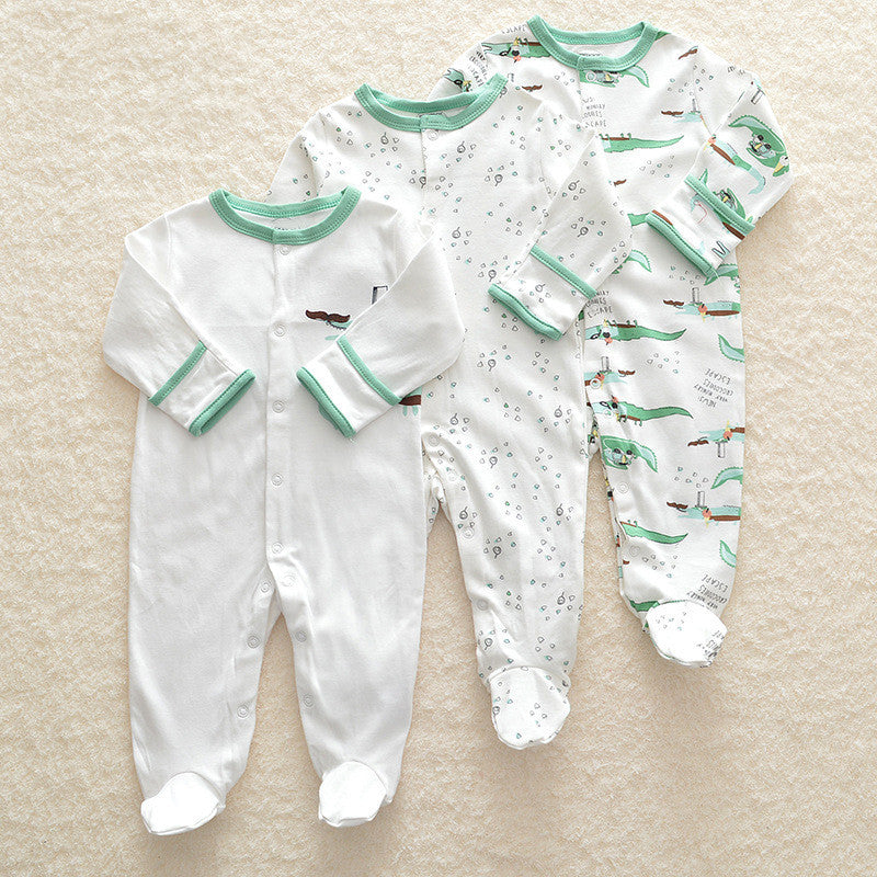 Conjunto de 3 bodys de algodón para bebé recién nacido