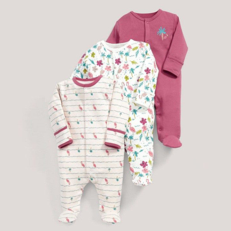 Conjunto de 3 bodys de algodón para bebé recién nacido