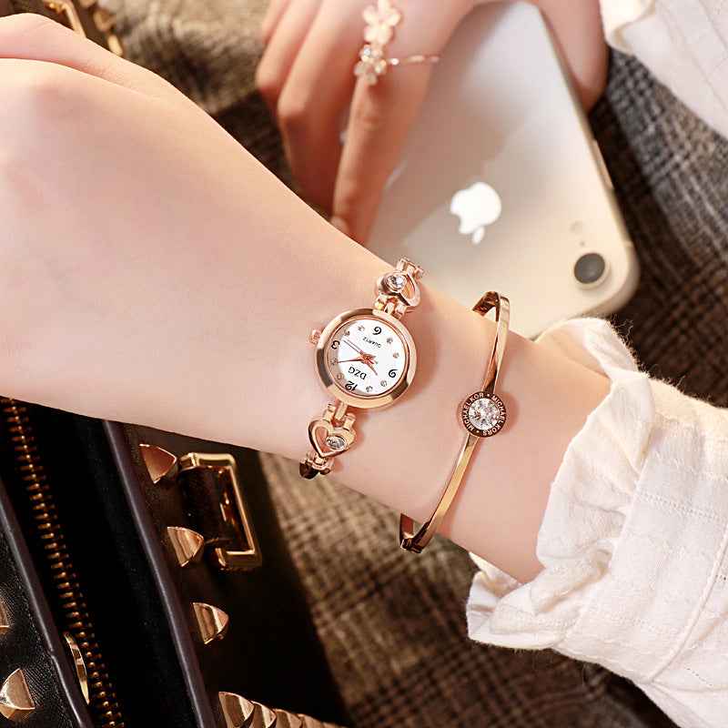 Rhinestone Casual Watch for Women - Simple Jewelry Style