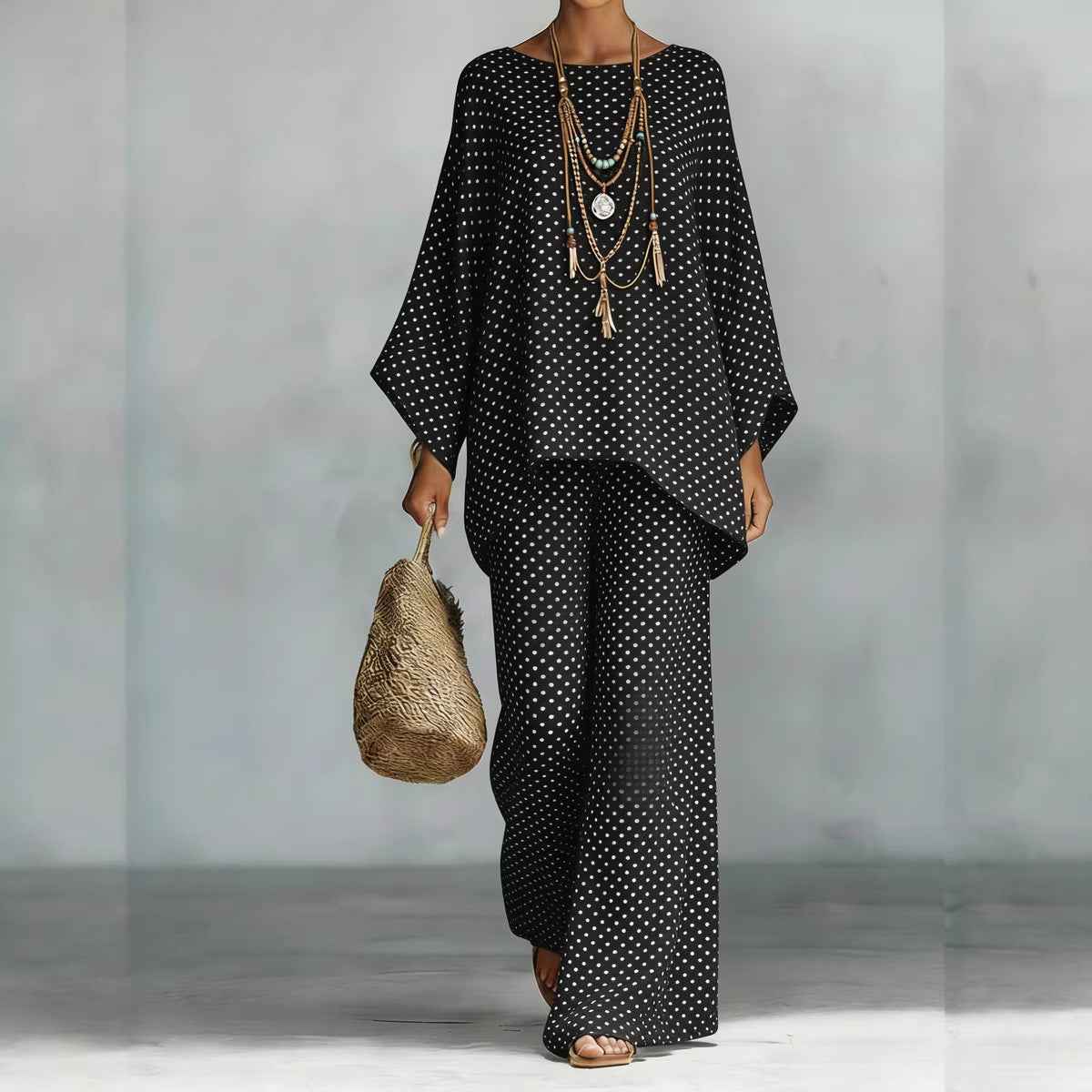 Women's Floral Print Linen Wide-Leg Set for Effortless Style