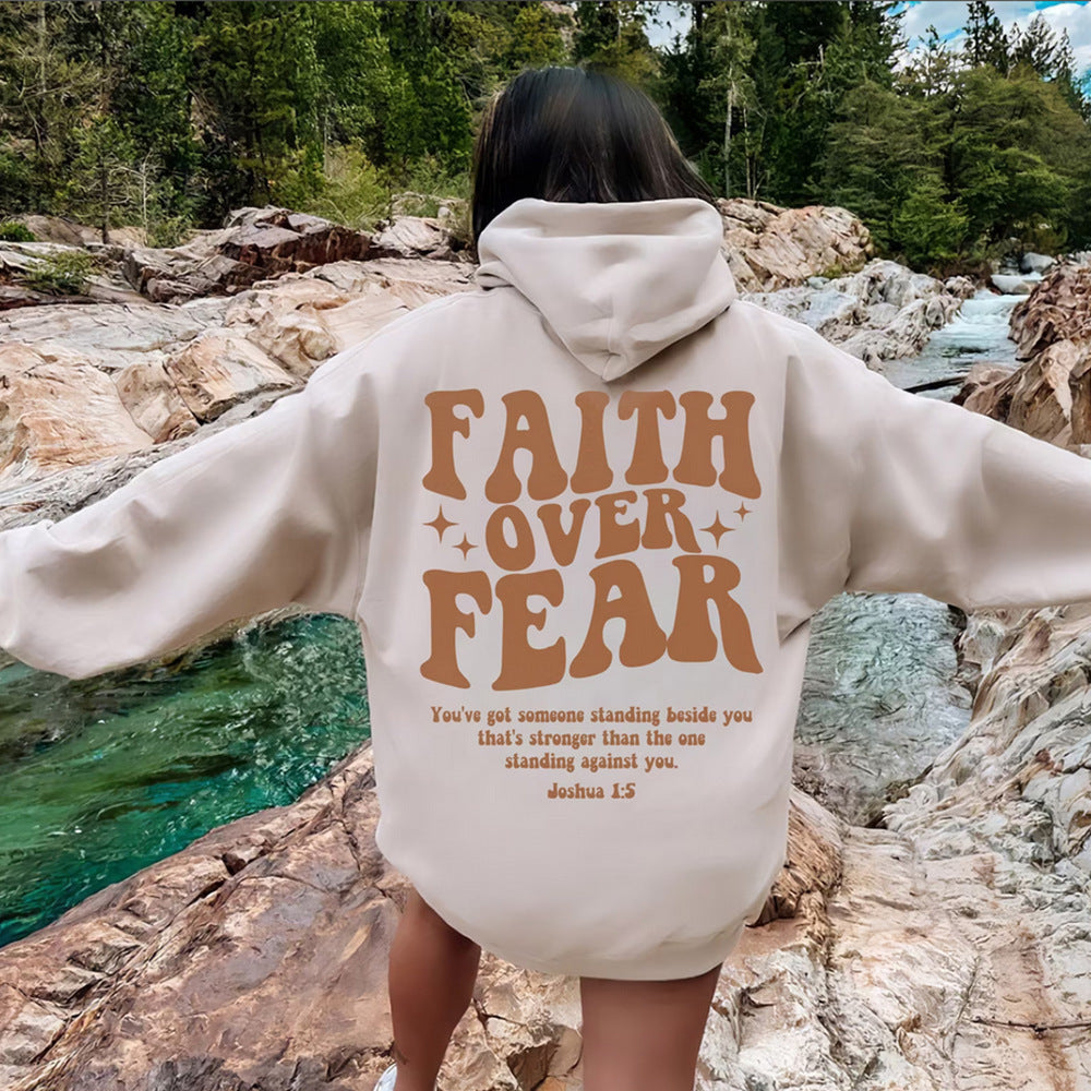 Faith Over Fear Hoodie - Inspirational Christian Sweatshirt for Ultimate Comfort