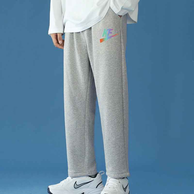 Casual Wide-Leg Sweatpants - Loose-Fitting Straight-Leg Style