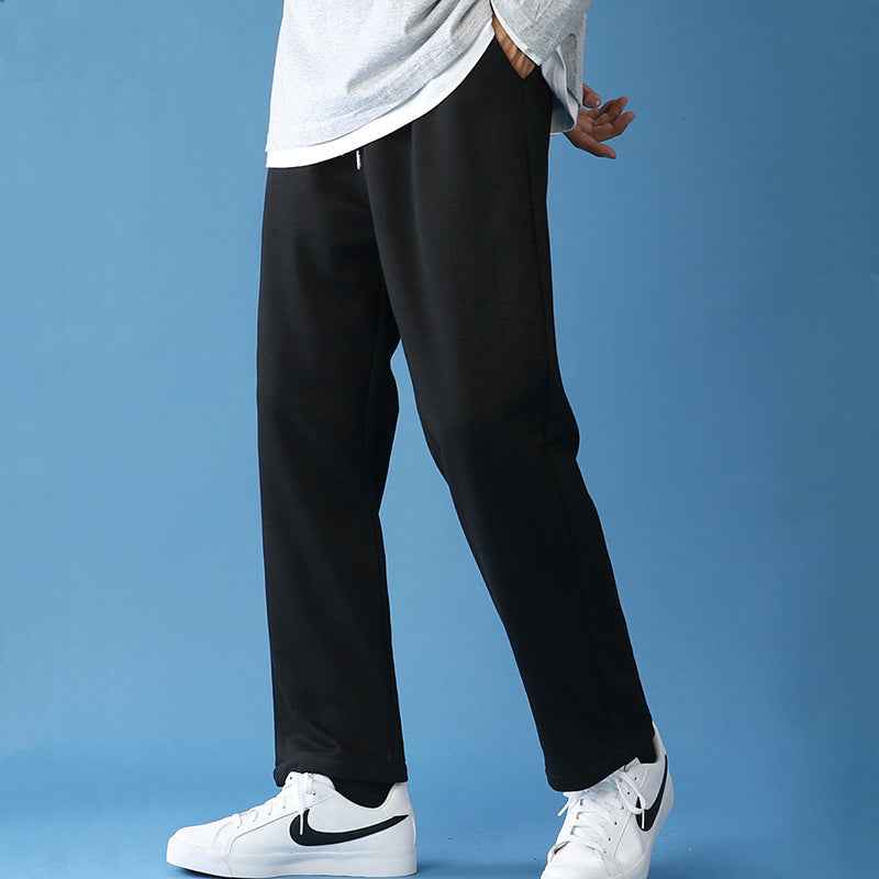 Casual Wide-Leg Sweatpants - Loose-Fitting Straight-Leg Style