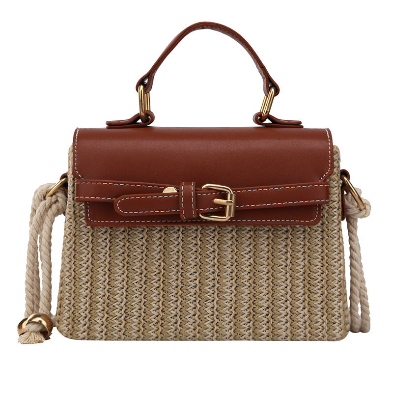 Petit sac à main tissé à motifs pour l'été