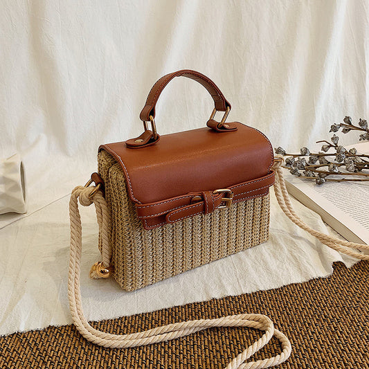 Summer Small Patterned Handbag - Stylish Weaving Design for Every Occasion