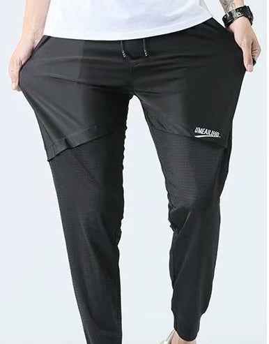 Men's Breathable Summer Pants - Casual Girdled Feet Nine Points Sports Trousers