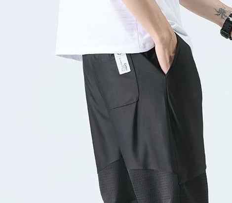 Men's Breathable Summer Pants - Casual Girdled Feet Nine Points Sports Trousers