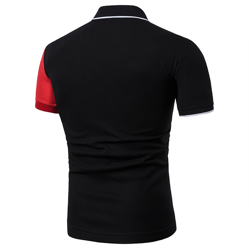Short-Sleeved Patterned Casual Polo T-Shirt for Effortless Style - Neon North Clothing