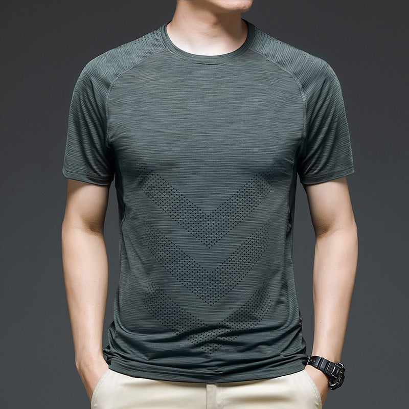 Ice Silk Quick Drying Fitness T-Shirt for Comfortable Training - Neon North Clothing