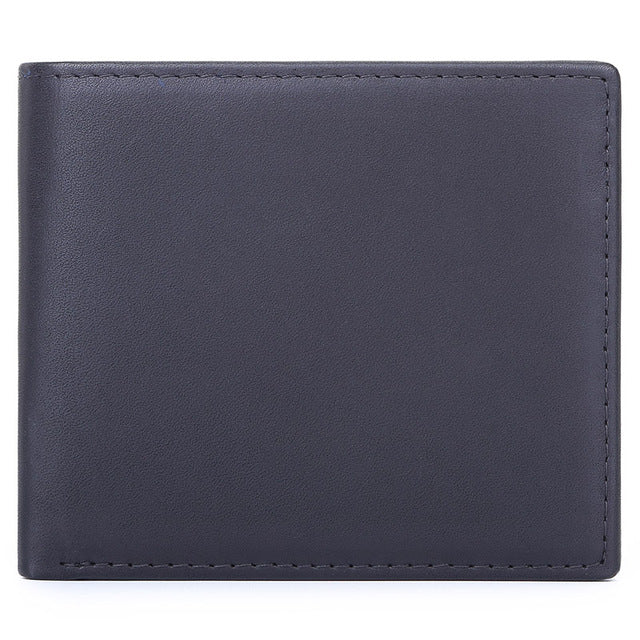 Cartera de hombre de piel de caballo auténtica 