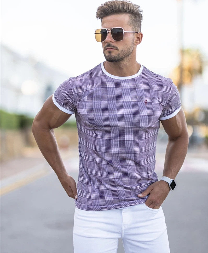 Men's Quick-Drying Fitness T-Shirt - Short-Sleeved Round Neck Casual Design - Neon North Clothing
