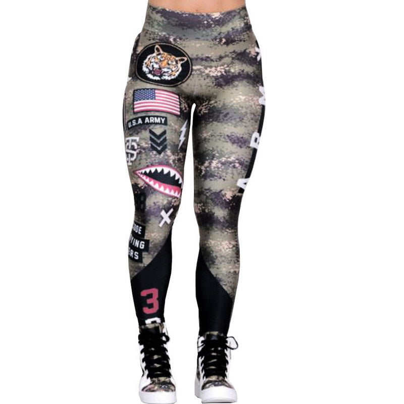 Printed Gym and Yoga Leggings for Women - Stylish Fitness Wear