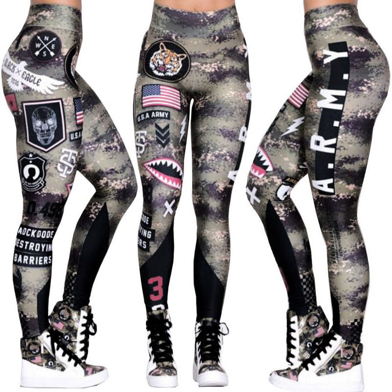 Printed Gym and Yoga Leggings for Women - Stylish Fitness Wear