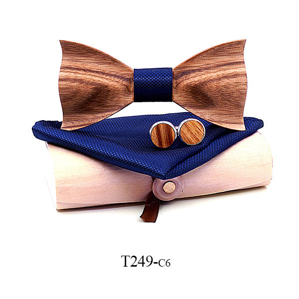 Zebra Wood Bow Tie - Unique and Stylish Wooden Accessory - Neon North Clothing