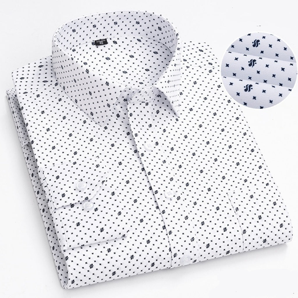 Men's Business Casual Shirt - Long-Sleeve Lightweight Style
