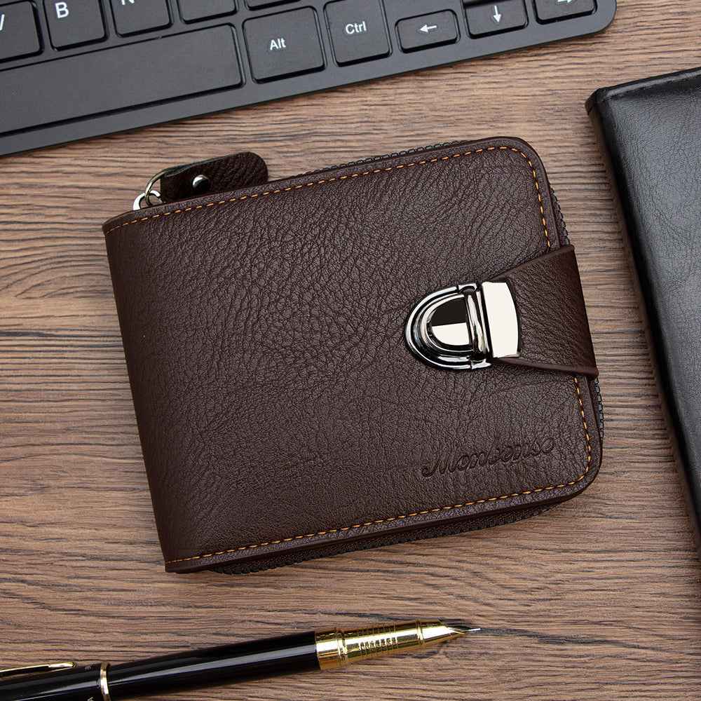 Multifunctional Coin Purse with Multiple Card Slots and Zipper Handheld Design