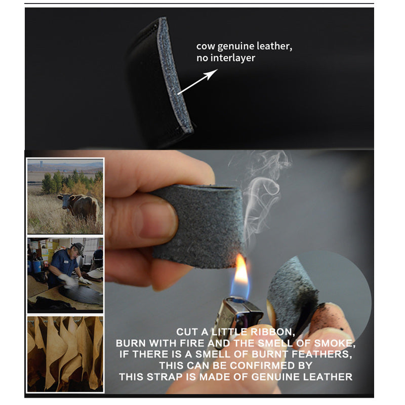 Men's Genuine Leather Business Belt - Stylish and Durable Accessory