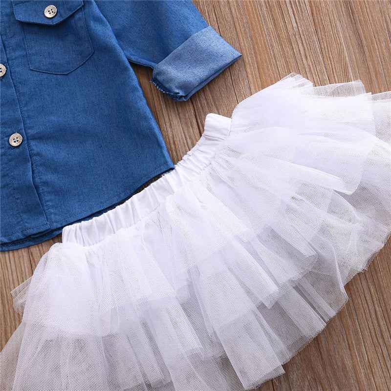Dreamy Tulle 3-Piece Tutu Skirt Set for Girls