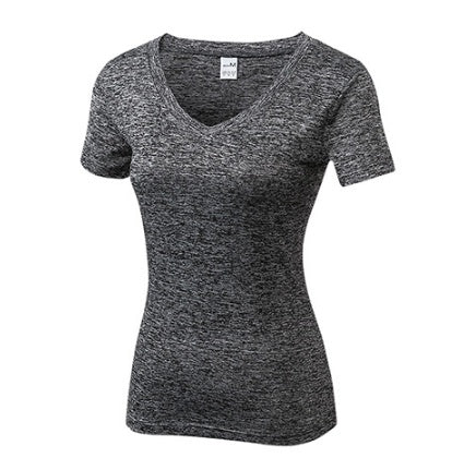 Gym Yoga Women's V-neck Women Fitness Yoga T-shirt